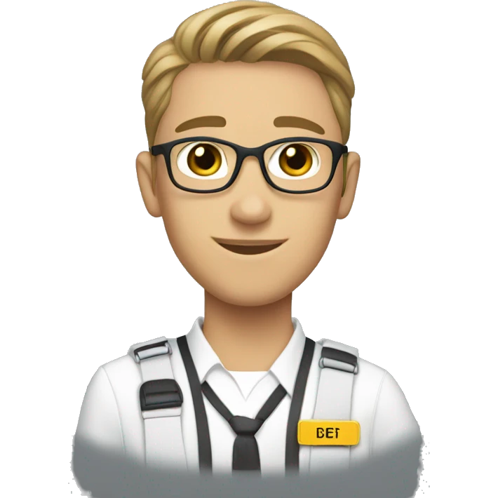 LDS missionary with name tag emoji