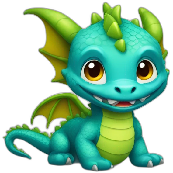 a cute dragon emoji