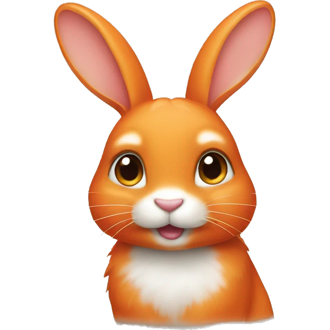 orange colour rabbit emoji