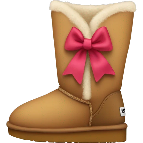 Uggs with a bow emoji