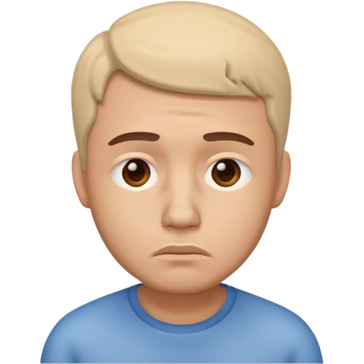 🥺😔 pero 3 D masculino  emoji