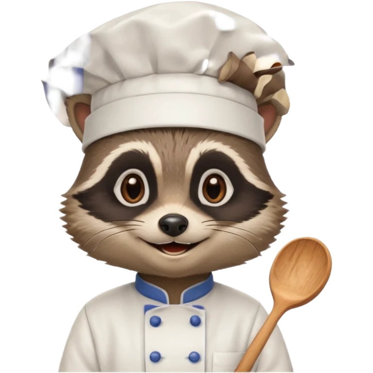 Chef raccoon emoji