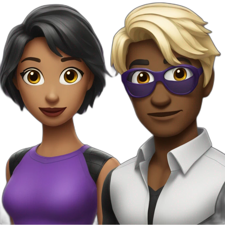 Spider man violet et noir emoji