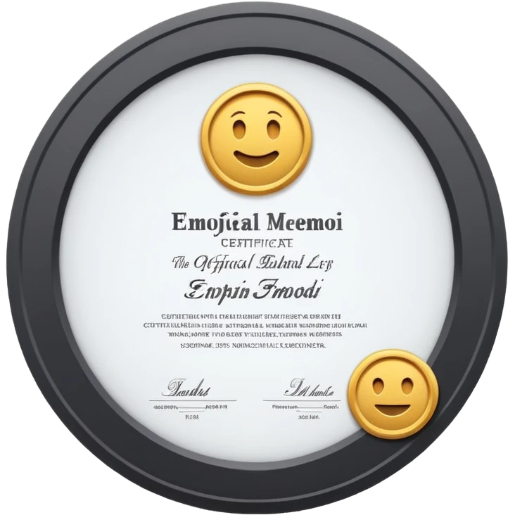 certificado  emoji