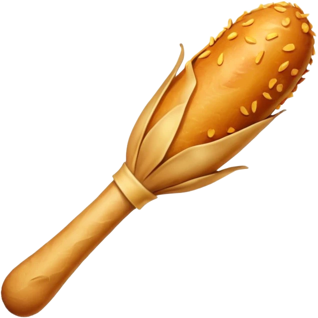 Vegetable drumstick emoji