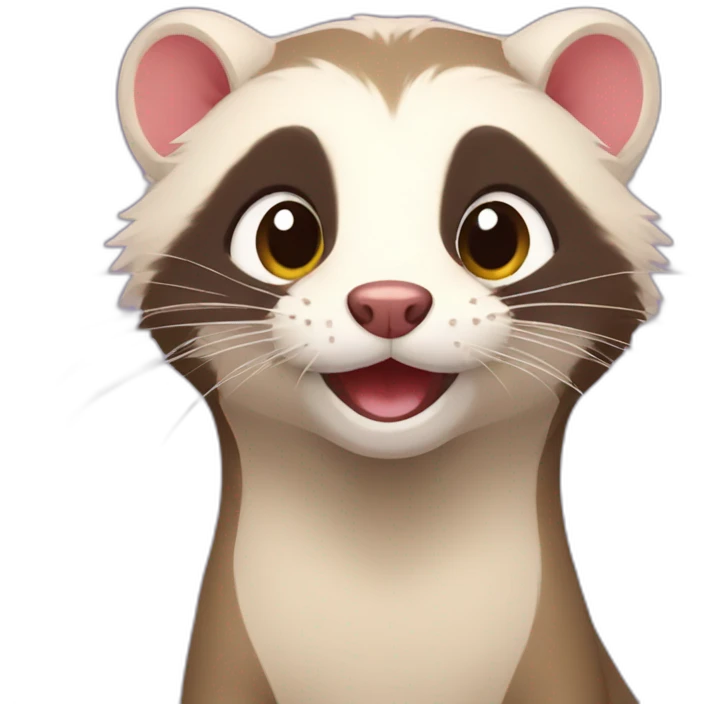 ferret cheer emoji