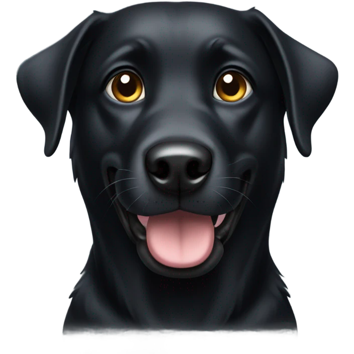 Black dog emoji