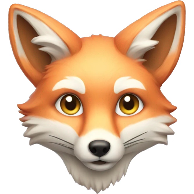 Pastel fox emoji