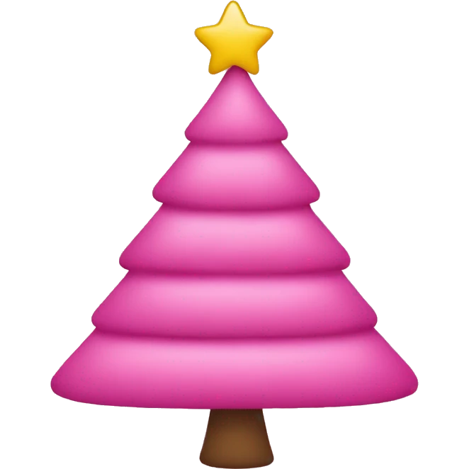 Can you make a pink Christmas tree  emoji