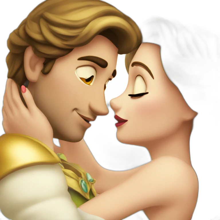 Biancaneve kissed cindarella emoji