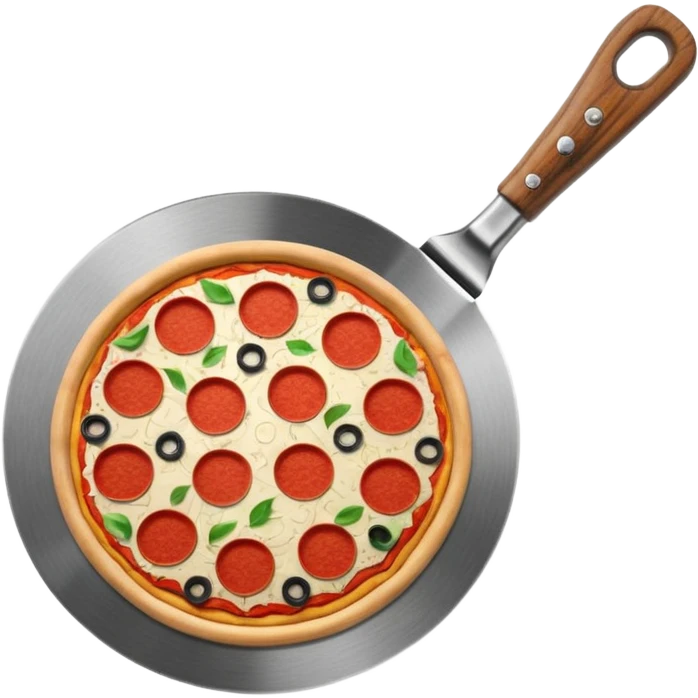 Round Pizza cutter emoji