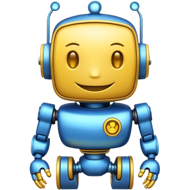 Friendly cartoonish bot. emoji