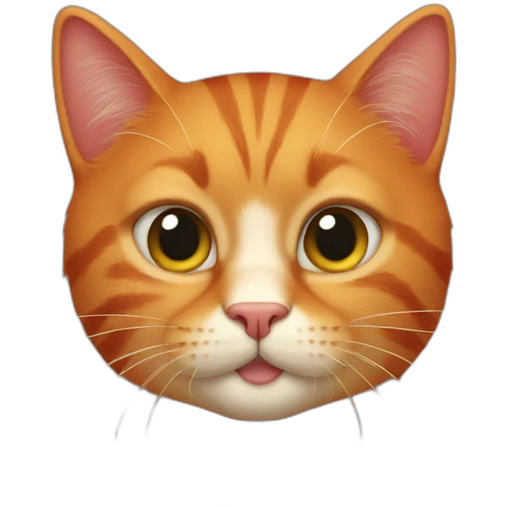 Red cat emoji