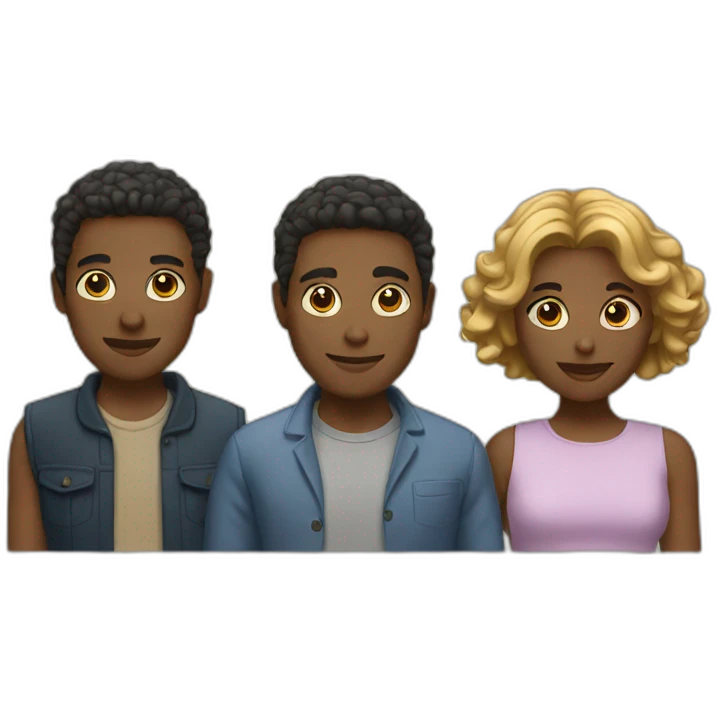 three people emoji