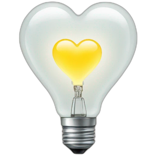 heart-shaped bulb emoji