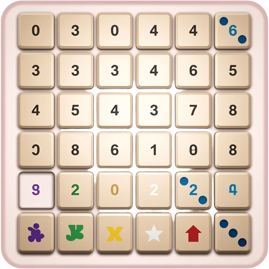 Pink gold rummikub bordgame cijfers 0 tot 13 en 2 jokers emoji