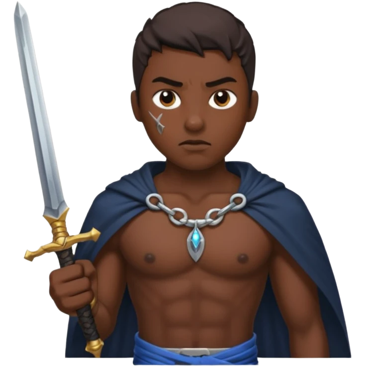 İnsan kalbinin içinden geçen Kılıç emoji