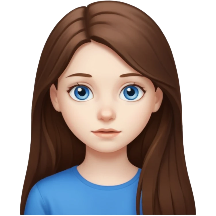 An bloude girl teen-adoult very  long hair emoji