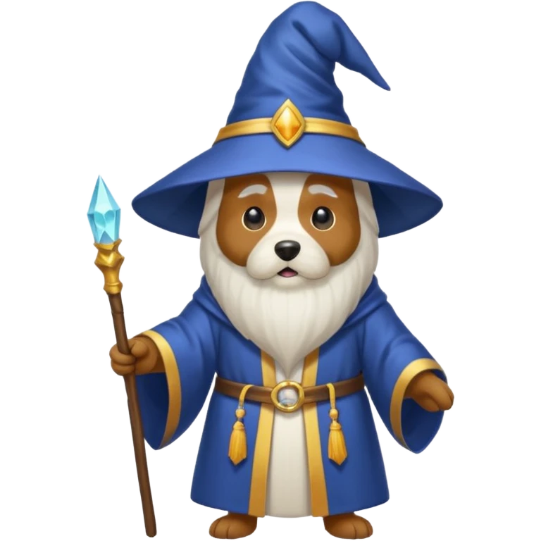 Dog wizard emoji