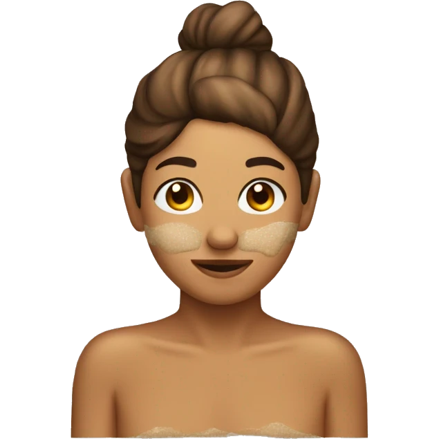 light brown body scrub pot emoji