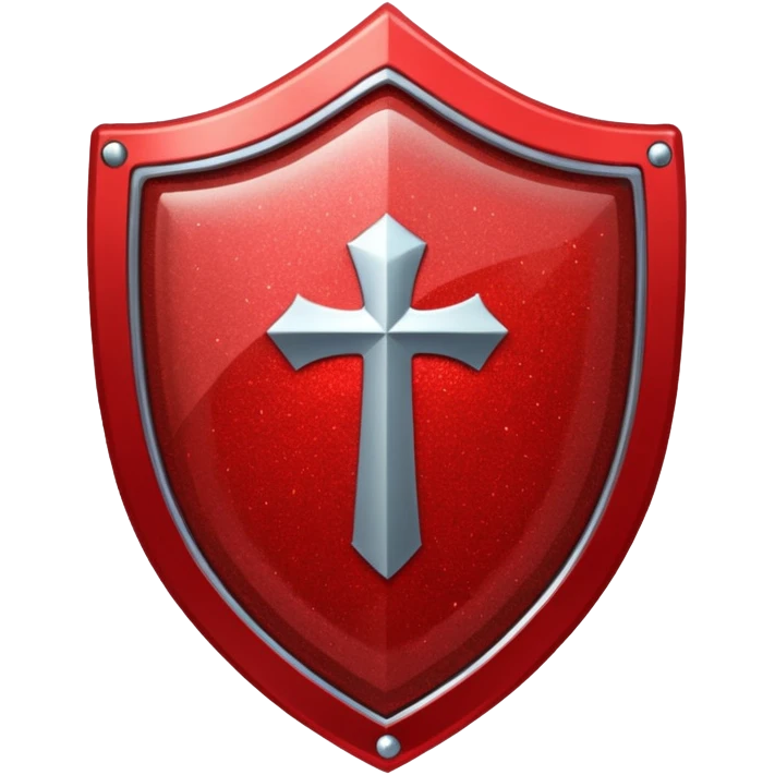 shield glitter red emoji