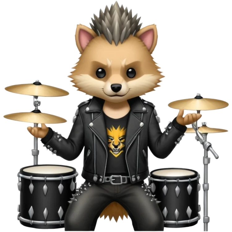 drummer animal punk emoji