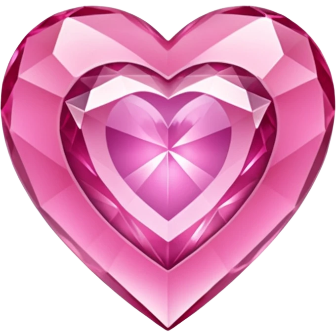 heart with a crystal gem center emoji