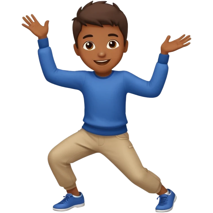 Niño bailando emoji