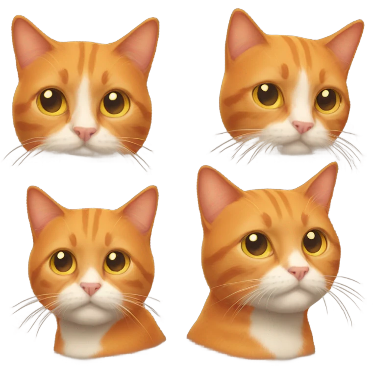 A orange cat emoji