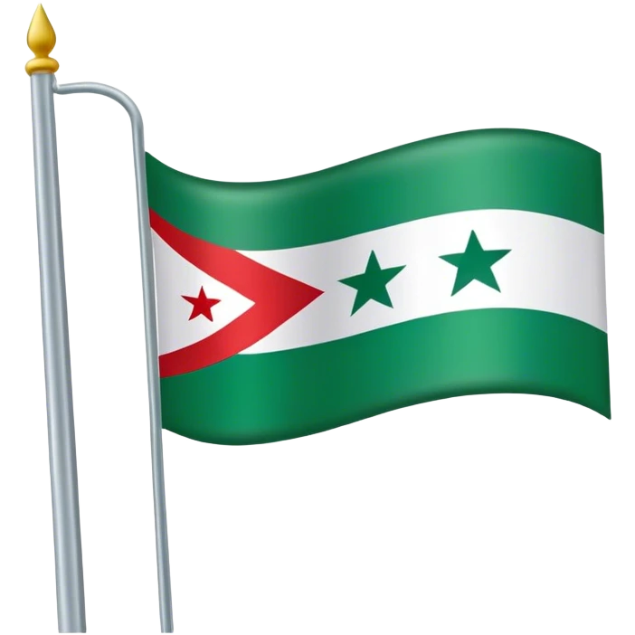 Syrain green flag  emoji