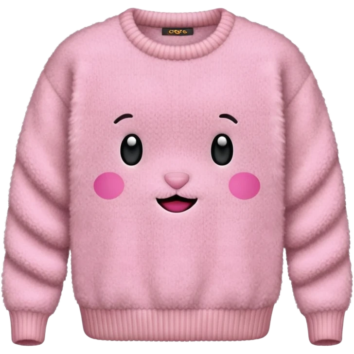 soft pink color sweater emoji
