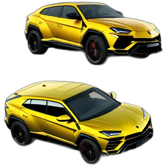 Lamborghini urus with khamzat chimaev up Of the car emoji
