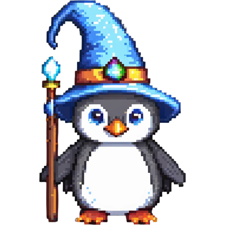 penguin wizard emoji
