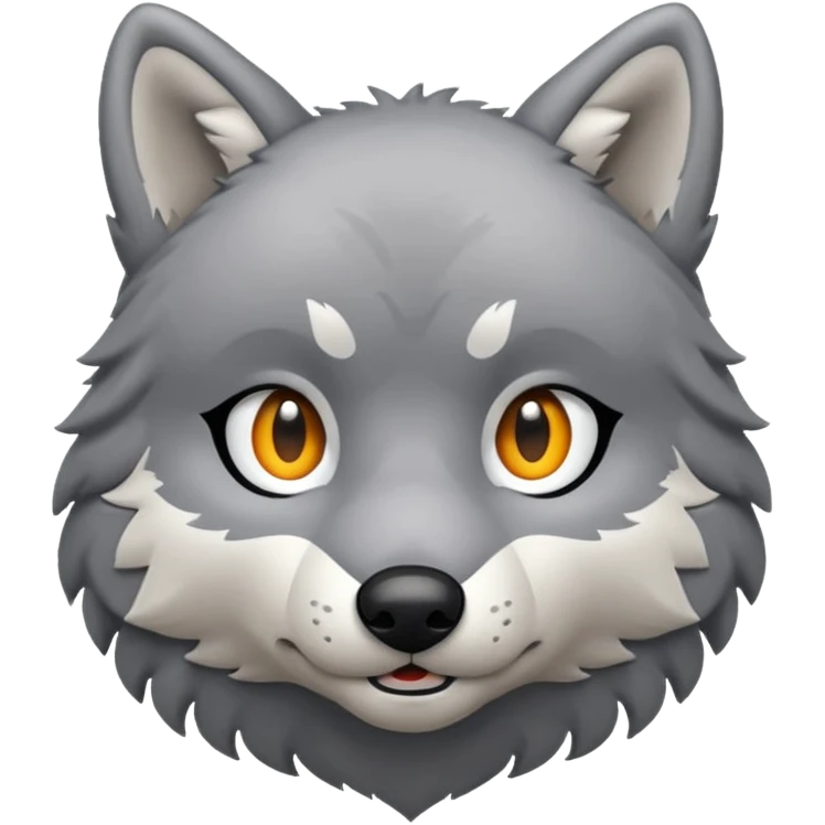 Plush wolf emoji