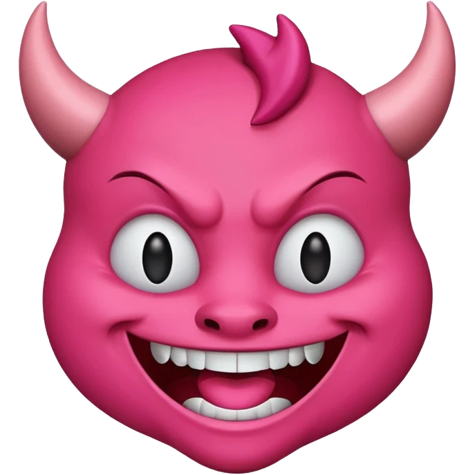 Devil emoji but pink emoji