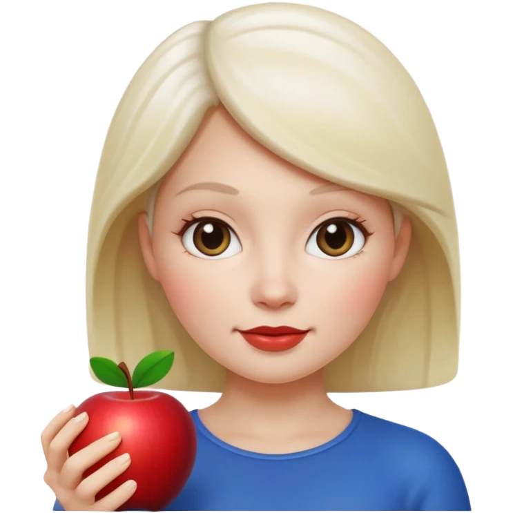 beauty white skin woman apple memoji style emoji