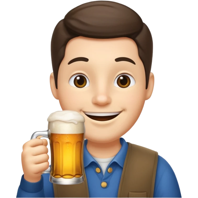 tchoupi buvant une bière  emoji
