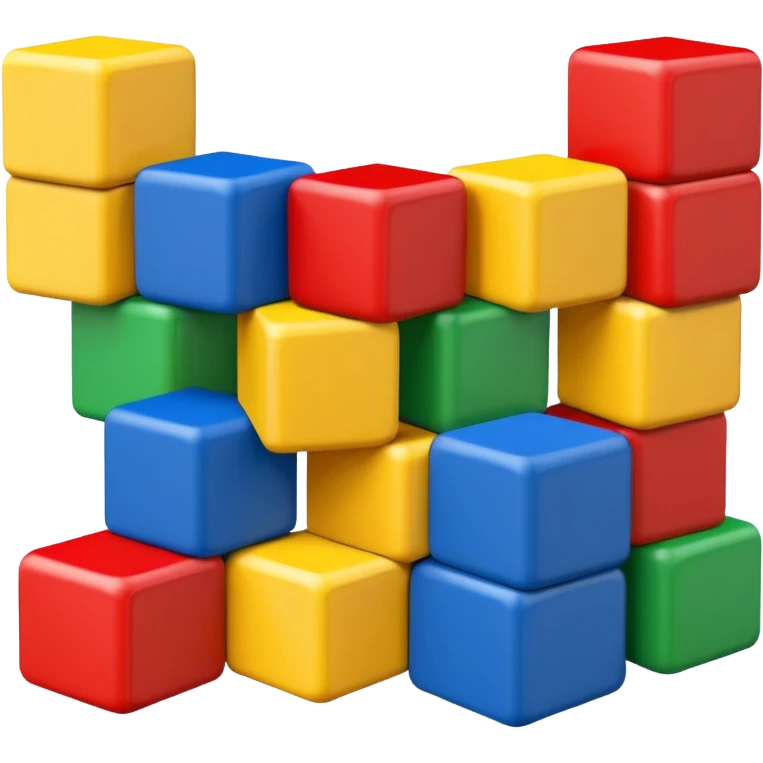Wooden blocks with letters emoji