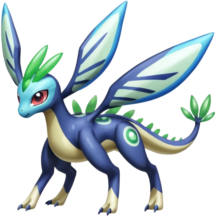 Meloetta-Zygarde-Cresselia-Palkia-Dialga-Electrike-Fakémon-fusion, full body emoji