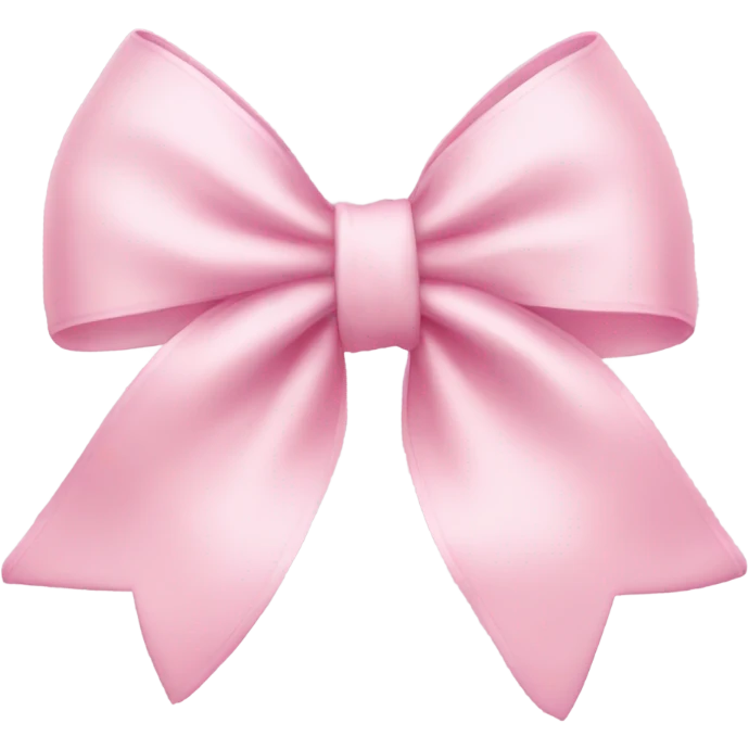 Light pink bows emoji