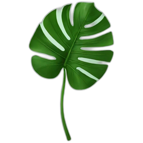 Monstera leaf minimalist emoji