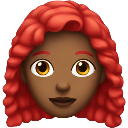 Red girl  emoji
