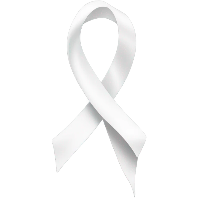 White ribbon emoji