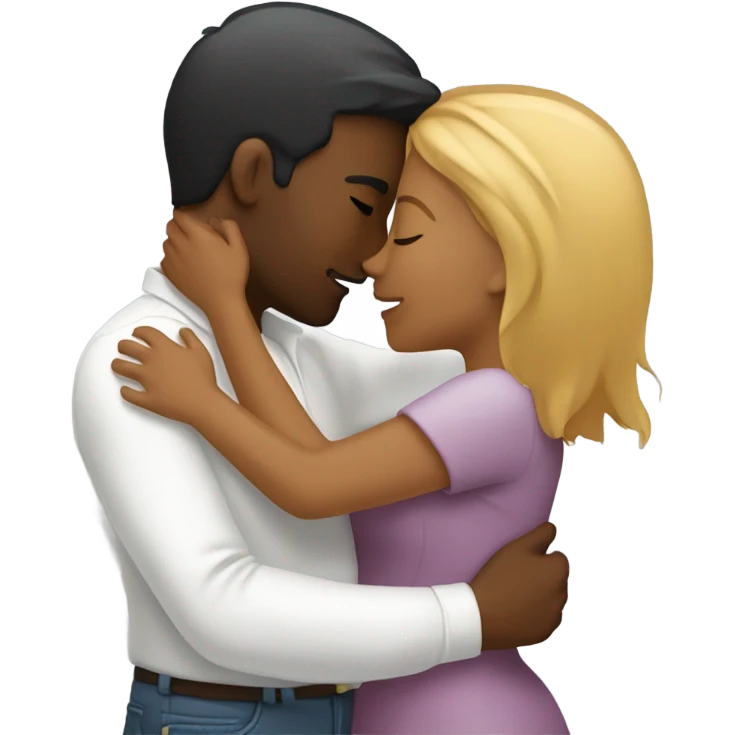 Couple kissing emoji