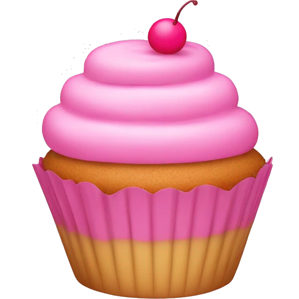 pink cupcake emoji