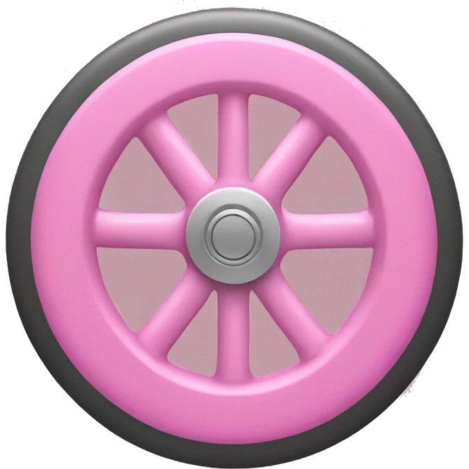Pink wheel  emoji