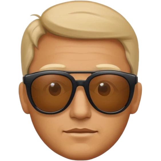 man with large sunglasses emoji
