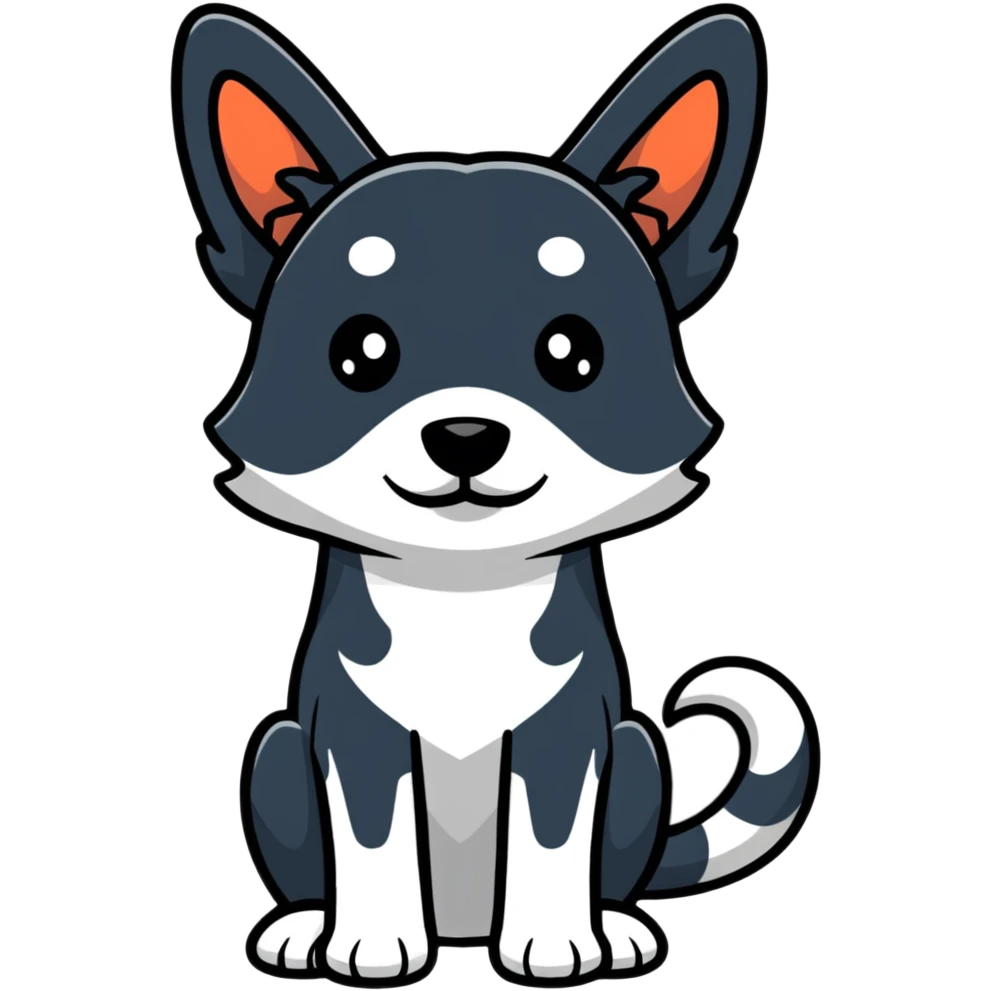 playful dog emoji