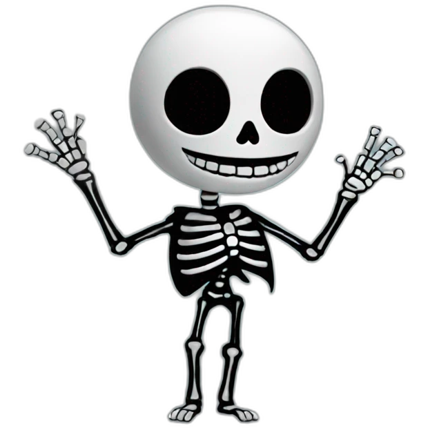 Jack-the-skeleton emoji