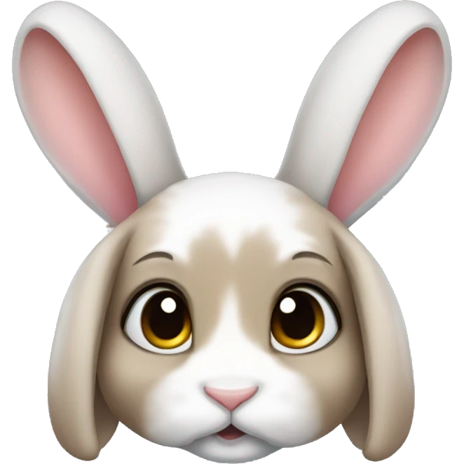 Lop-eared cute rabbit emoji